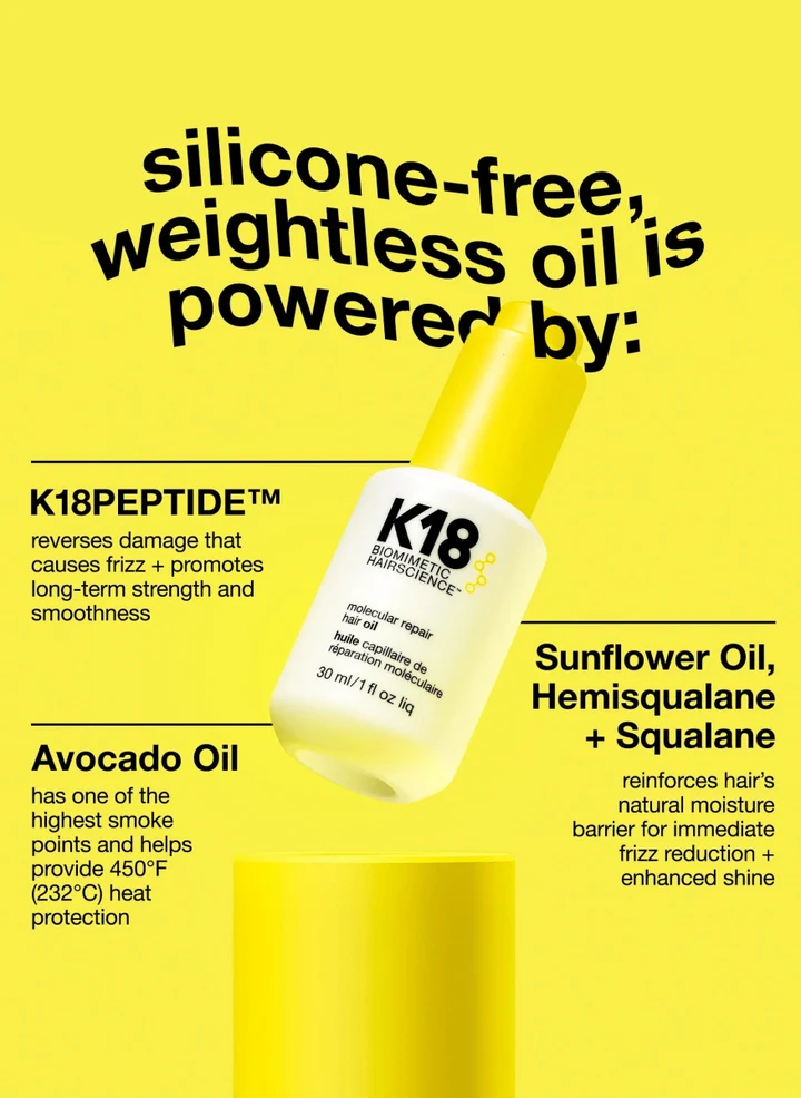 K18 生物科技修復髮尾油 (Molecular Repair Hair Oil)