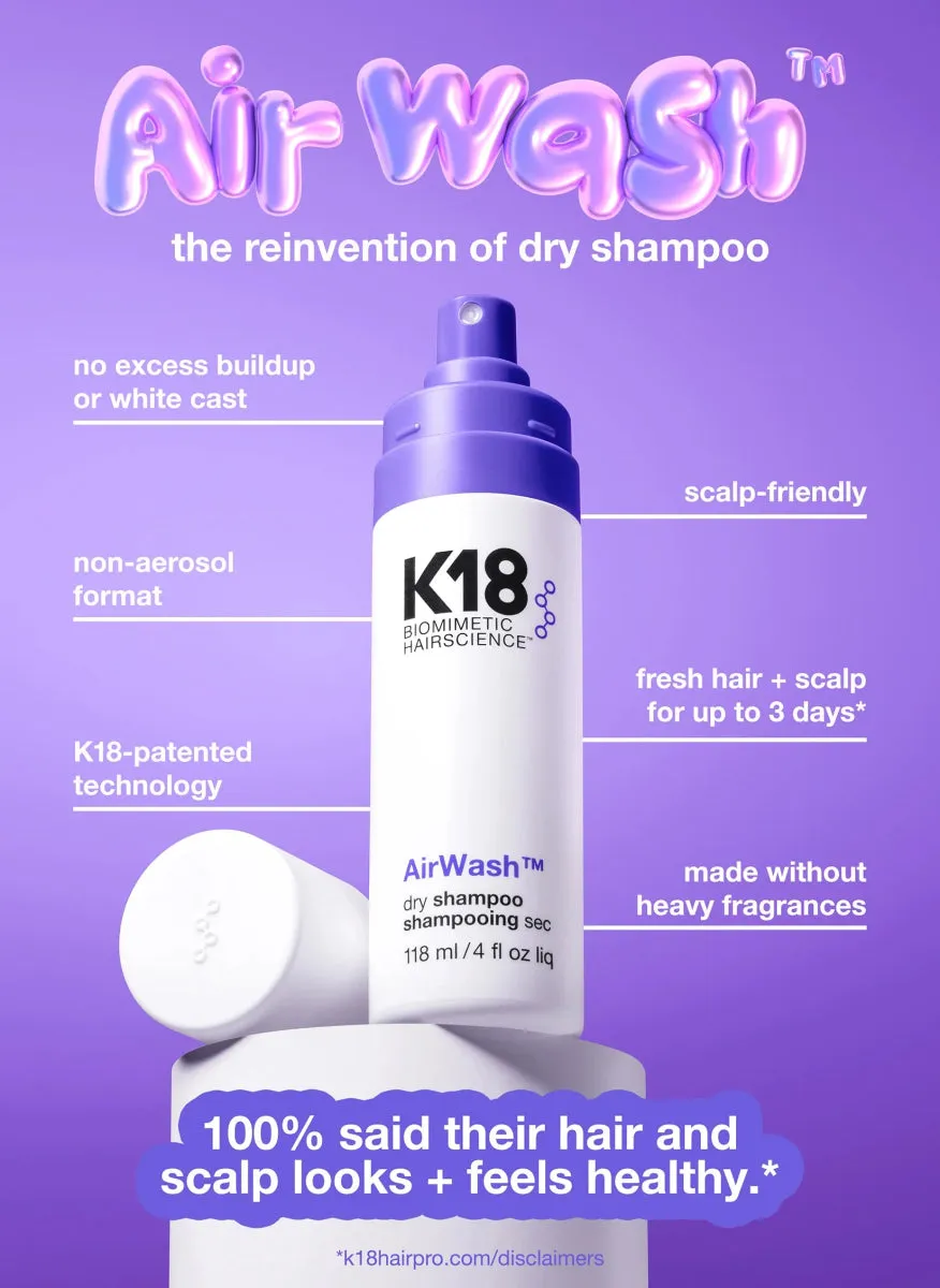 K18 AirWash™ 空氣感淨髮噴霧 (Reinvented Dry Shampoo)