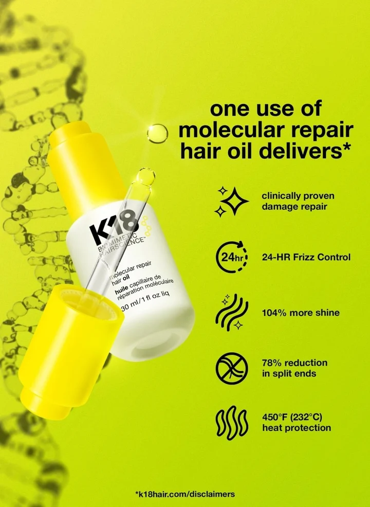 K18 生物科技修復髮尾油 (Molecular Repair Hair Oil)