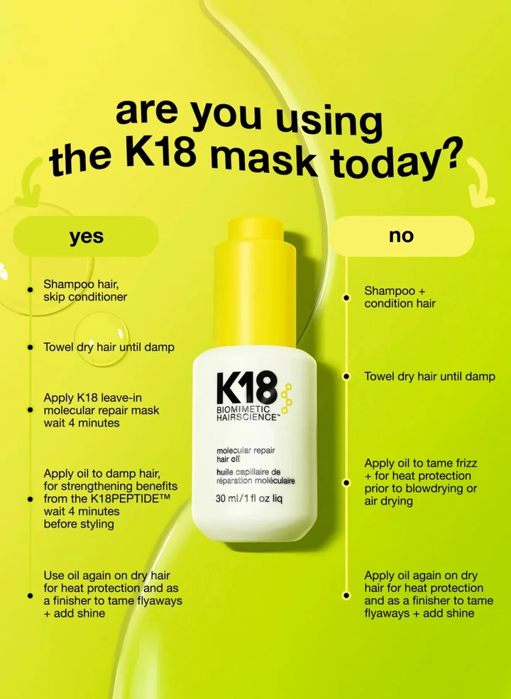 K18 生物科技修復髮尾油 (Molecular Repair Hair Oil)