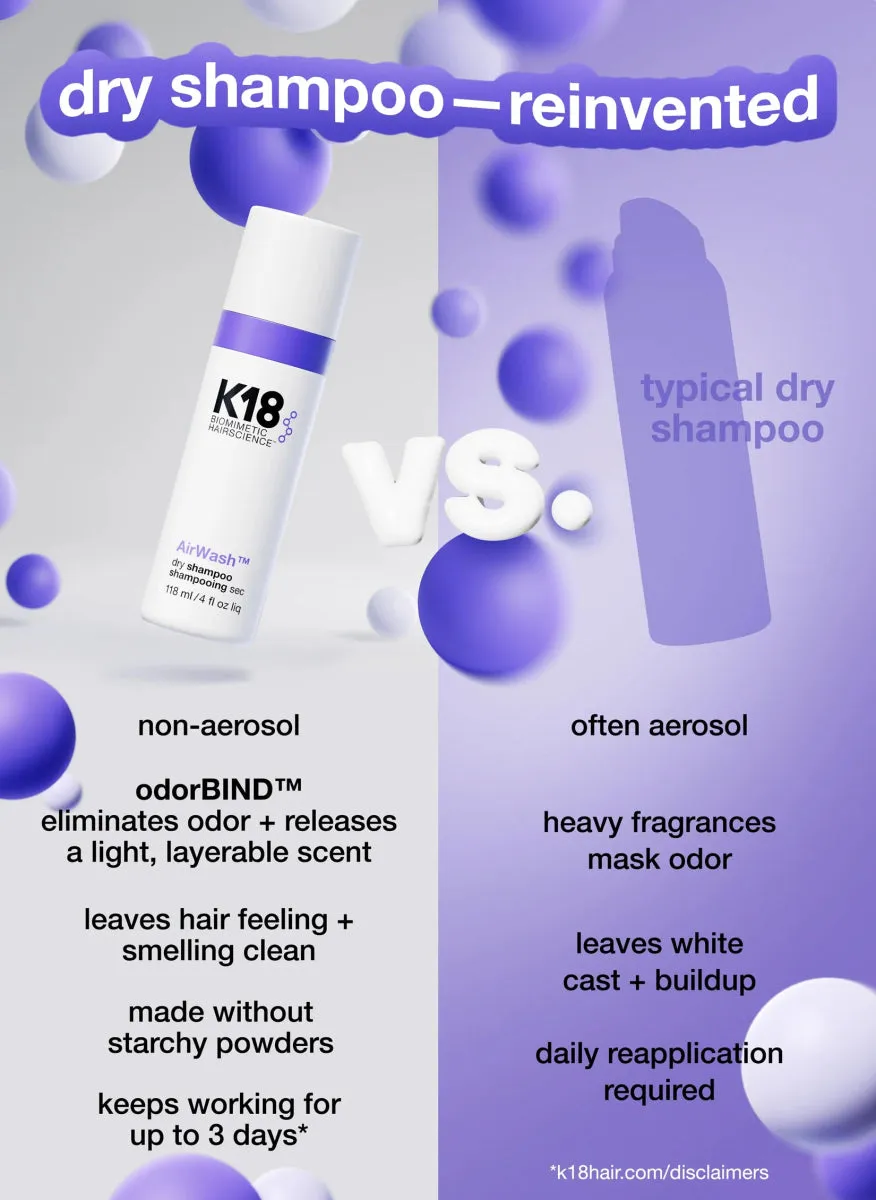 K18 AirWash™ 空氣感淨髮噴霧 (Reinvented Dry Shampoo)